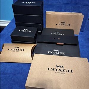 Coach Black and Tan Gift Box Collection